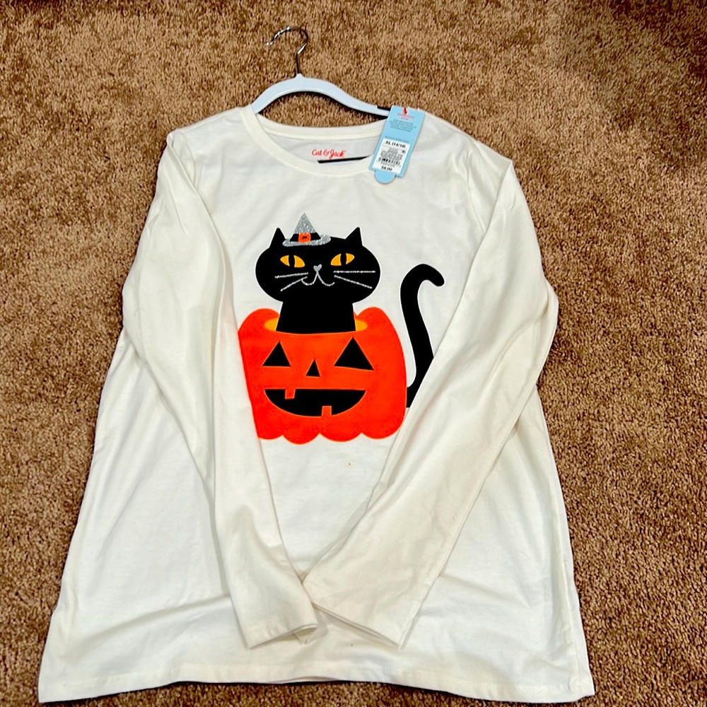 Cat and jack! Holloween long sleeve shirt! Size 14/16
